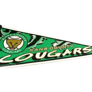 MWL Kane County Cougars Vintage 2001 Team Logo Baseball Pennant MLB 12"x30"